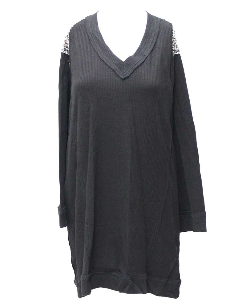 Umgee USA Long Sleeve Tunic Dress