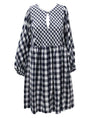 Umgee USA Gingham Keyhole Dress