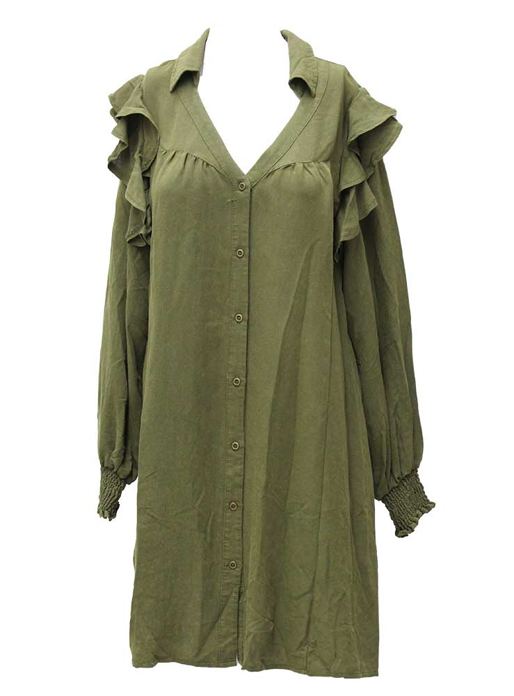 Umgee USA Tiered Ruffle Dress