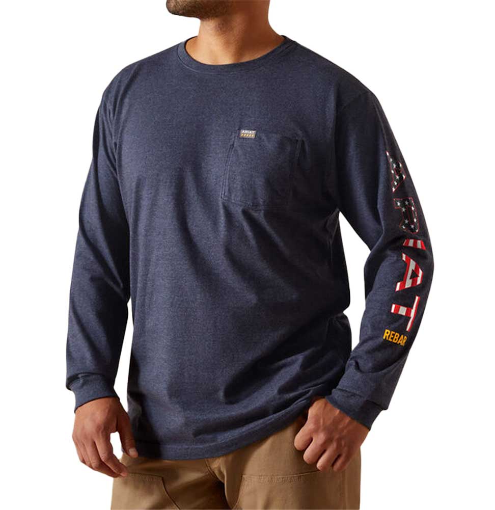Ariat Men's Rebar Cotton Strong Standard Logo Pocket T-Shirt