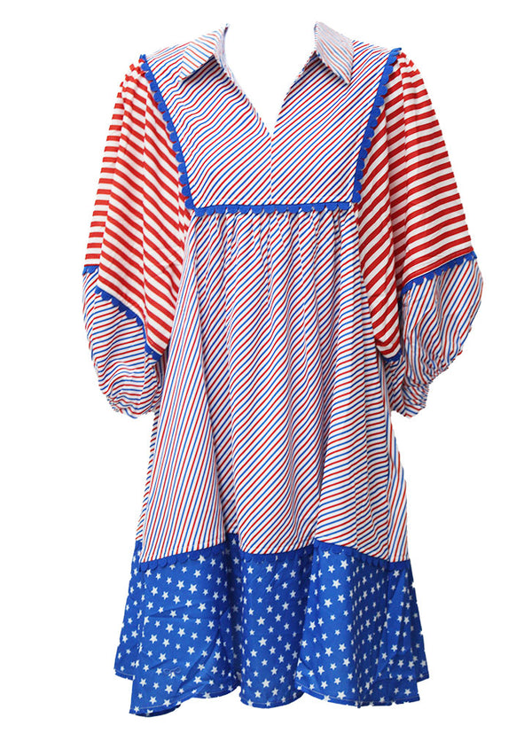 Simply Southern Dress Coastal Patchwork