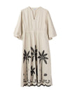 Simply Southern Embroidered Puff Sleeve Dress