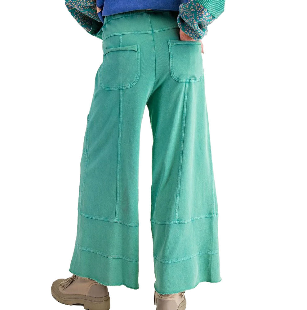 Easel Mineral Wash Knit Cargo Pants