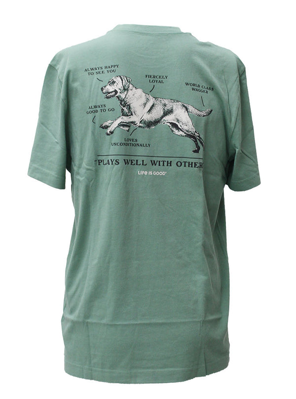 Life Is Good Men's Best Friend Crusher T-Shirt
