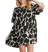 Umgee USA Abstract Animal Print A-Line Dress