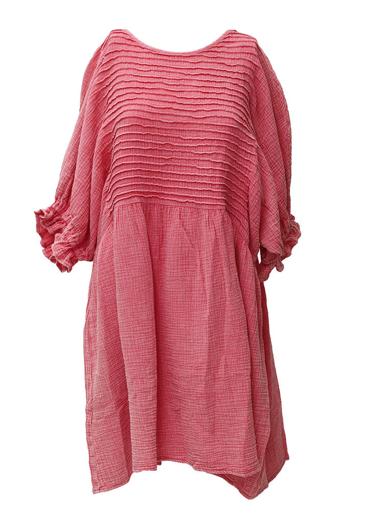 Easel 3/4 Gauze Dress