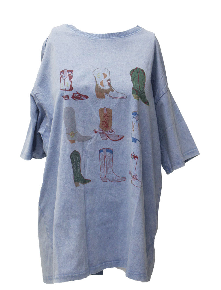 Easel Western Boot T-Shirt