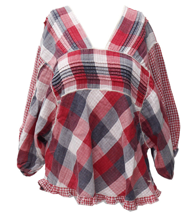 Easel 3/4 Plaid Shirt