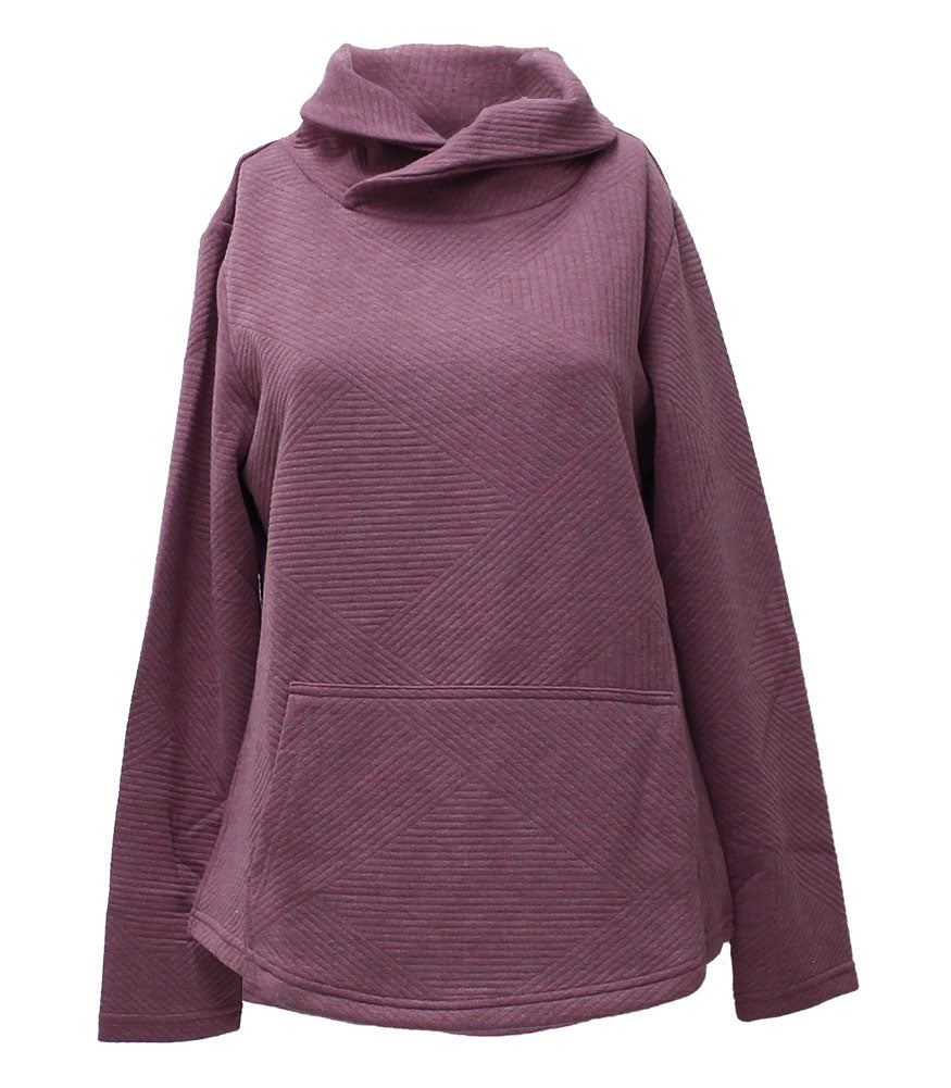 Stillwater Supply Co. Ladies Ruby Quilted Crossover Cowl Pullover