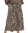 Umgee USA Mixed Animal Print Wide Leg Pants