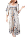 Angie Clothing Kimono Sleeves Midi Dress