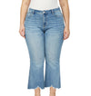 Mica Denim Crop Flare Fray