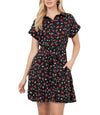 La Soul Cherry Print Retro Style Dress