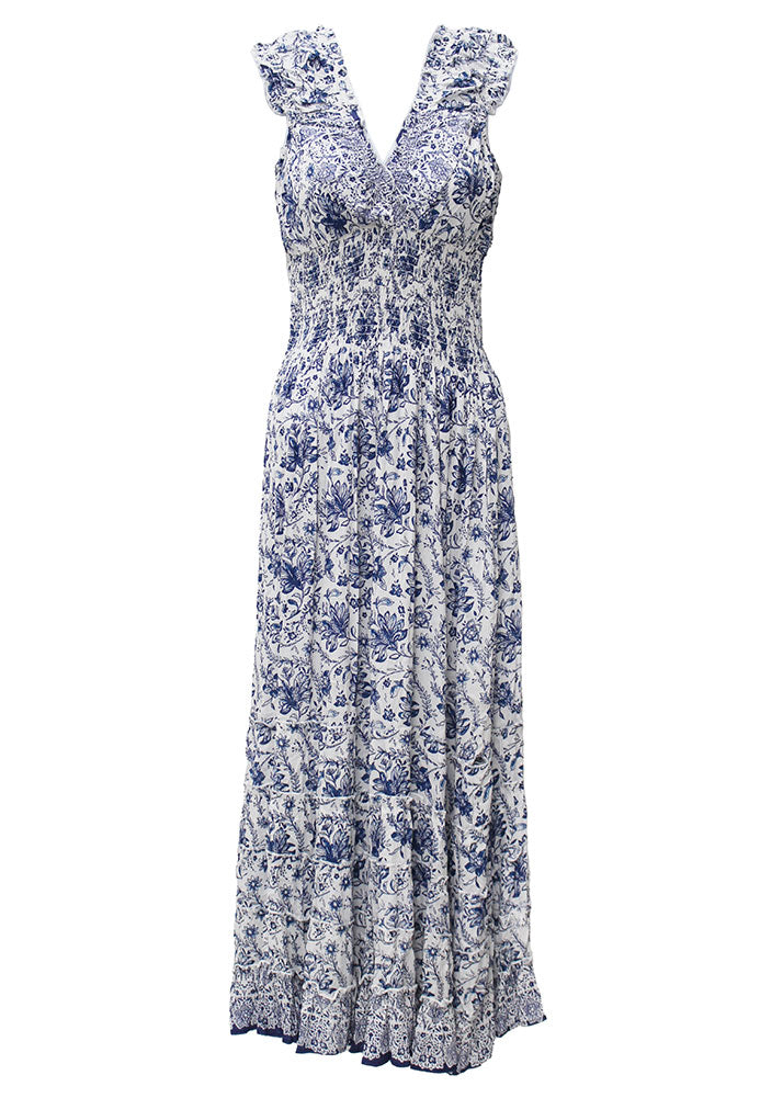 Lola P Floral Ruffle Dress