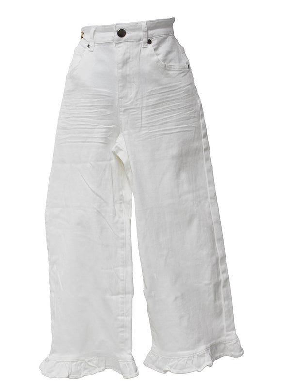 Easel Ruffle Crop Pants