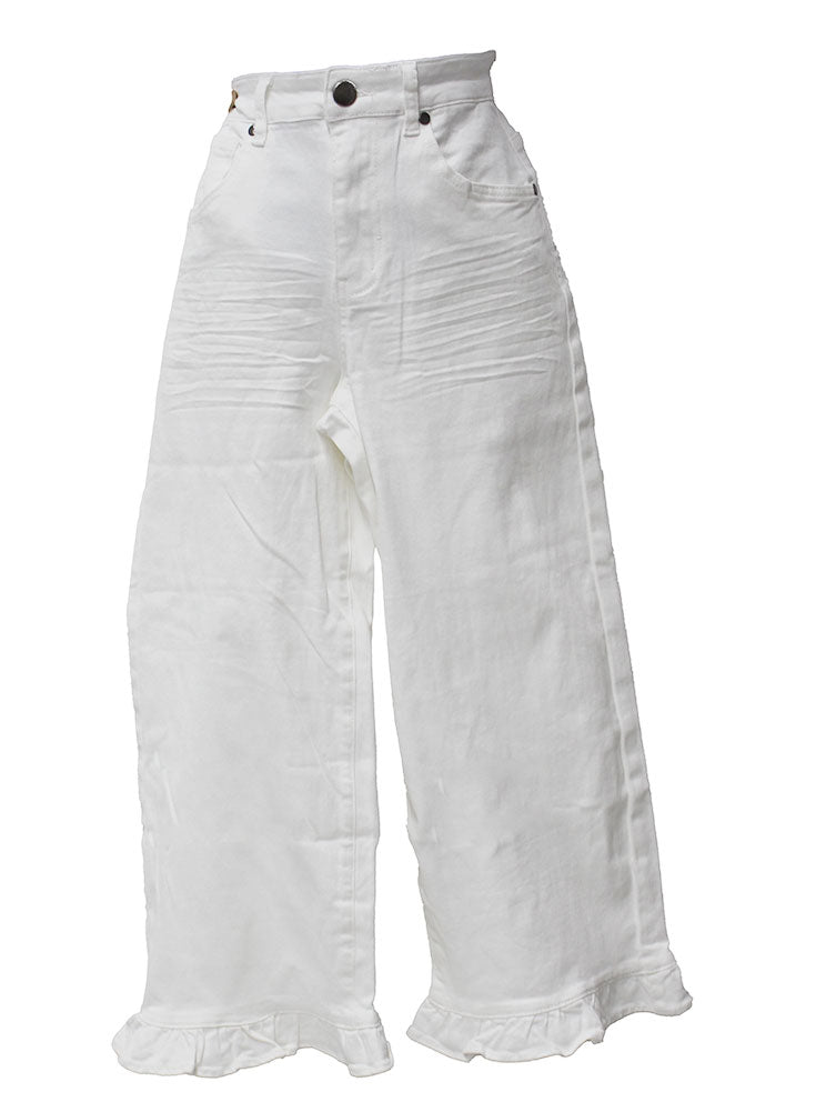 Easel Ruffle Crop Pants