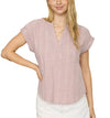 Blu Pepper Textured Lace Top