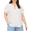 Blu Pepper Textured Lace Top