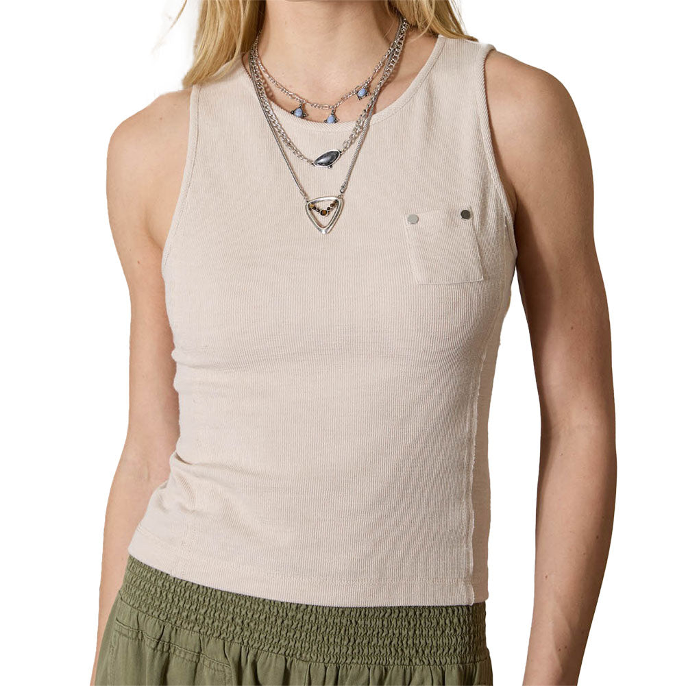 JOA Exposed Seam Pocket Top