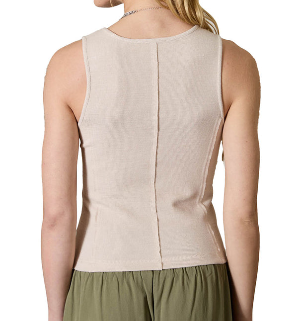 JOA Exposed Seam Pocket Top