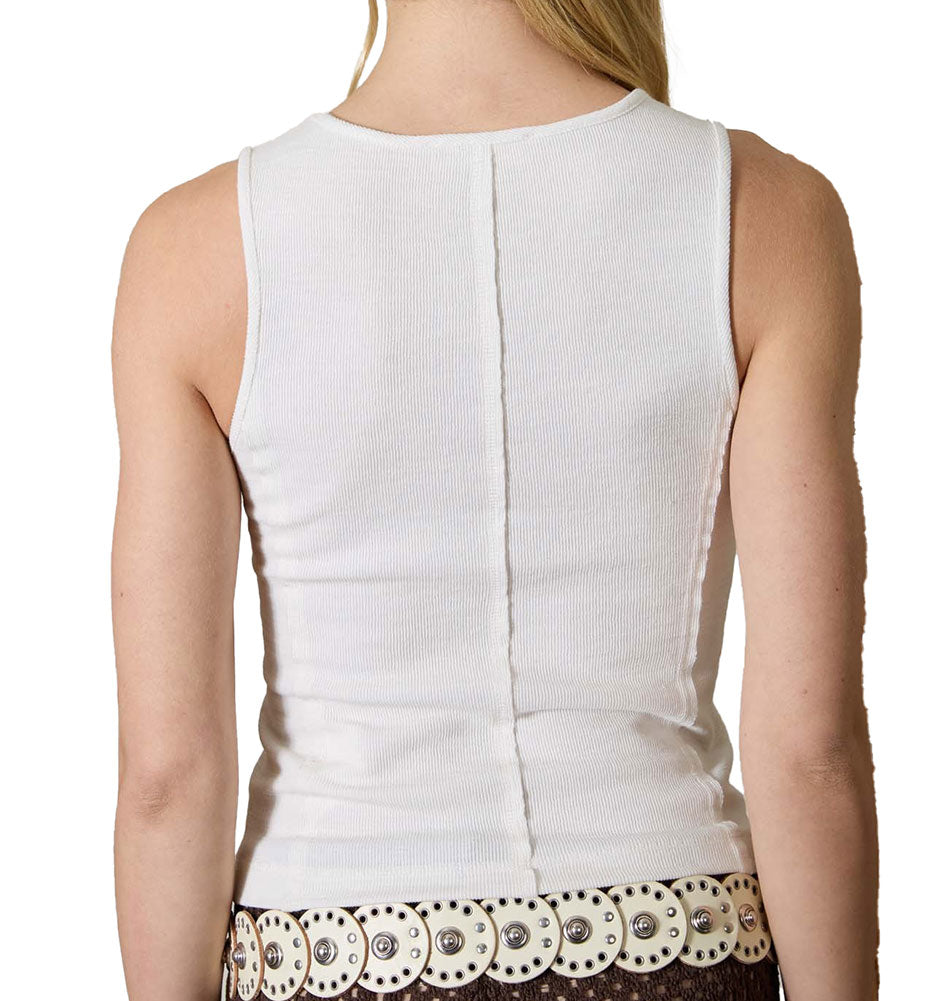 JOA Exposed Seam Pocket Top