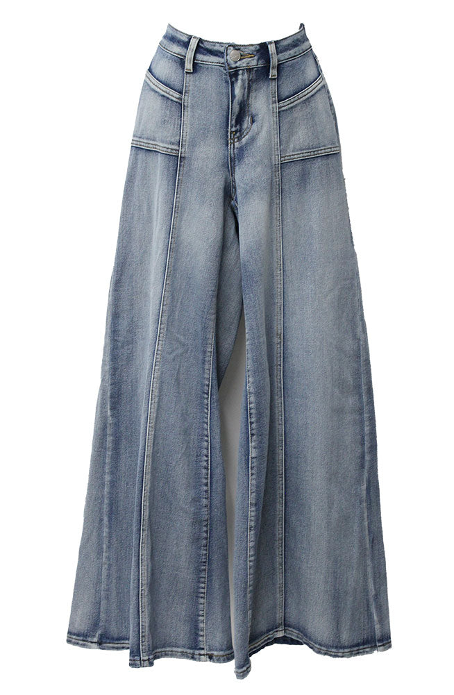 Dakota Blue Women's The Lean Low Rise Wide Leg Jeans
