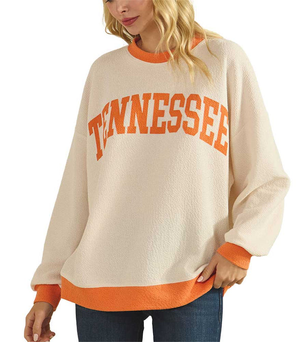 Tres Bien Ladies Tennessee Cloudy Knit Ringer Top