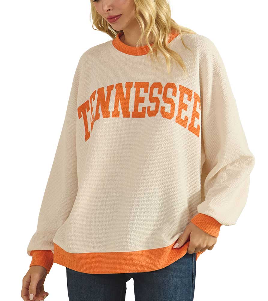 Tres Bien Ladies Tennessee Cloudy Knit Ringer Top