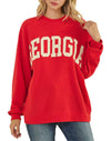 Tres Bien Ladies Georgia Graphic Long Sleeve Graphic Top