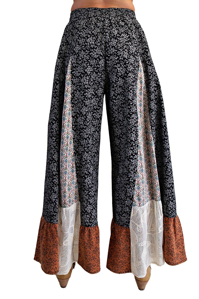 Easel Ruffle Washed Palooza Pants