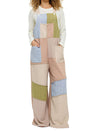 Yak & Yeti Overall Patchwork Colorblock Pastel Tones