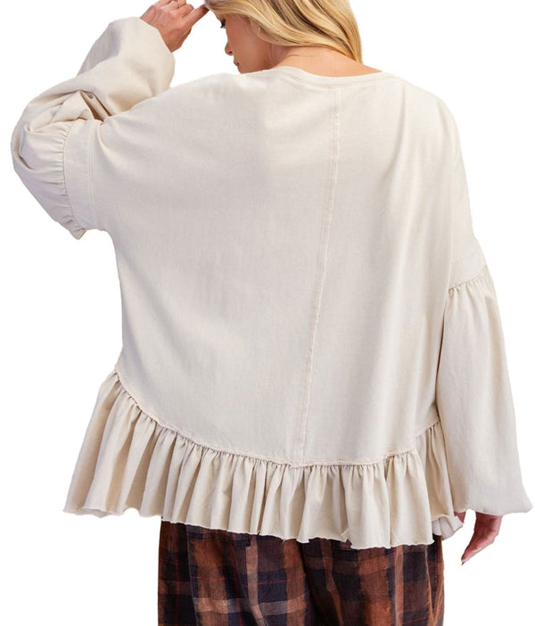 Easel Cow Patch Cotton Tunic