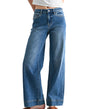 Mica Denim Mid-rise Wide Leg Trouser Hem