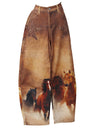 Blue B Women's Horse Print Barrel Pants