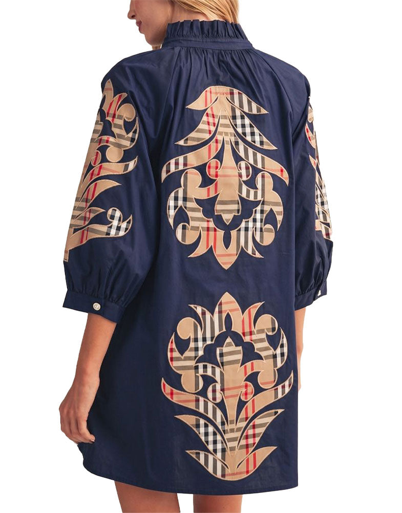 Jodifl Check Baroque Shift Dress