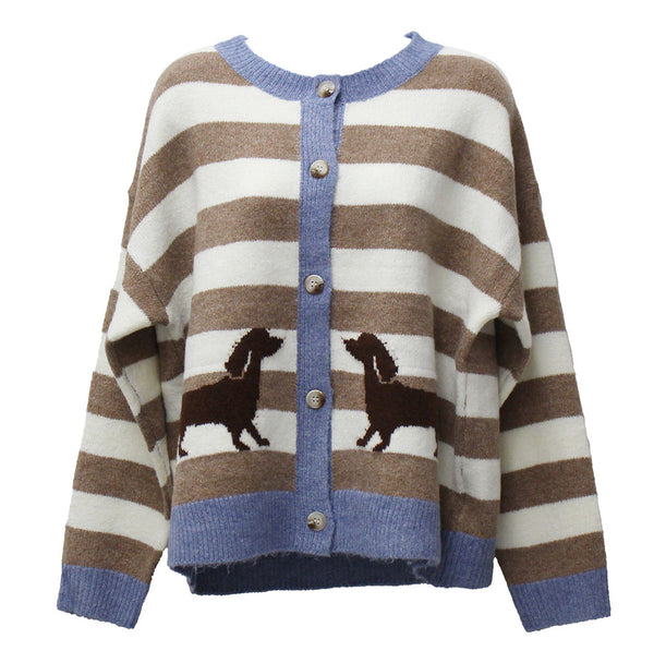 ee:some Women's Dachshund Cardigan Sweater