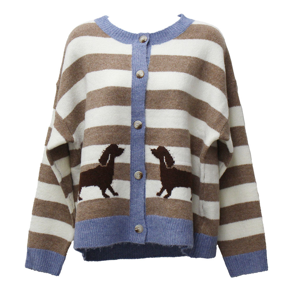 ee:some Women's Dachshund Cardigan Sweater