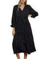 Umgee USA Textured Tiered Midi Dress