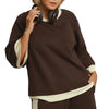 Umgee USA Colorblock Crewneck Raglan Sleeve Top