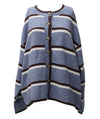 Blu Pepper Women's Striped Cardigan Sweater