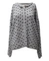JOA Women's Polka Dot Button Down Cardigan Sweater