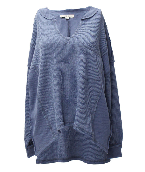 JOA Women's Thermal V-Neck Top