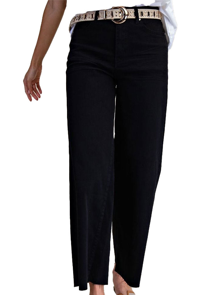Easel High Waisted Washed Twill Pants