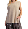 Easel Sleeveless Knit Sweater Vest