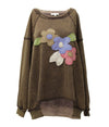 Easel Flower Patch Washed Terry Pullover