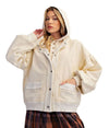 Easel Women's Washed Terry Snap Jacket
