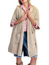 Easel Oversized Open Front Knit Cardigan