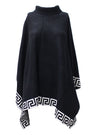 Original USA Greek Key Poncho Sweater