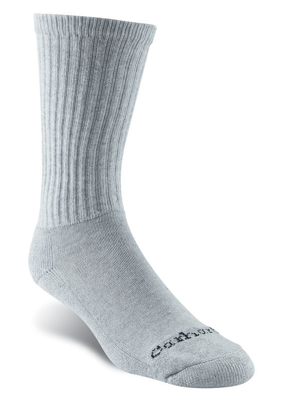 Carhartt 3 Pack Crew Work Sock Grey Socks