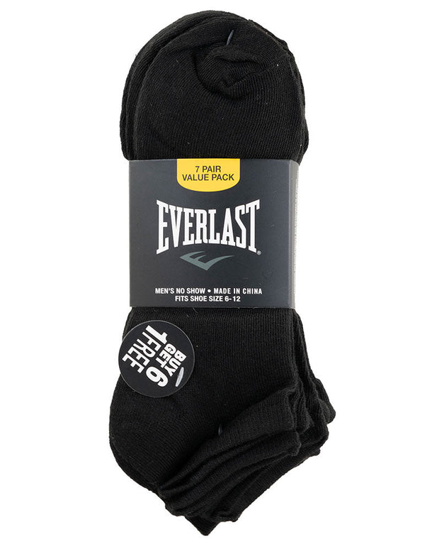 Everlast 7pk Men's No Show